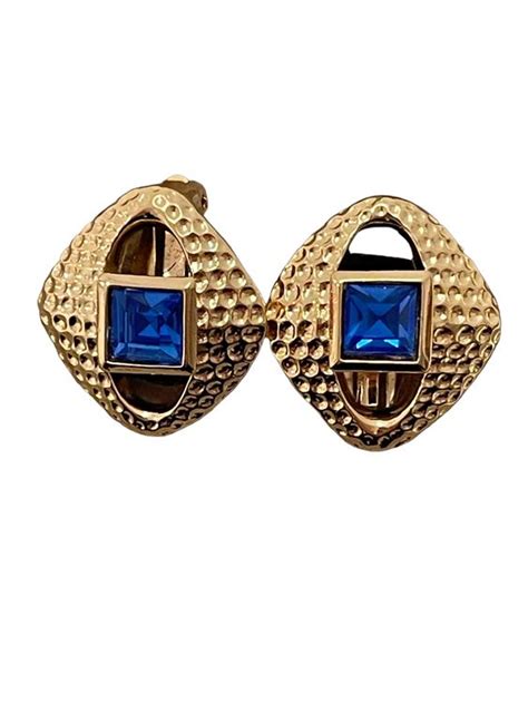 ysl ohrclip goldenes segelschiff|vintage yves saint laurent Ohrringe Ohrclips YSL Designer .